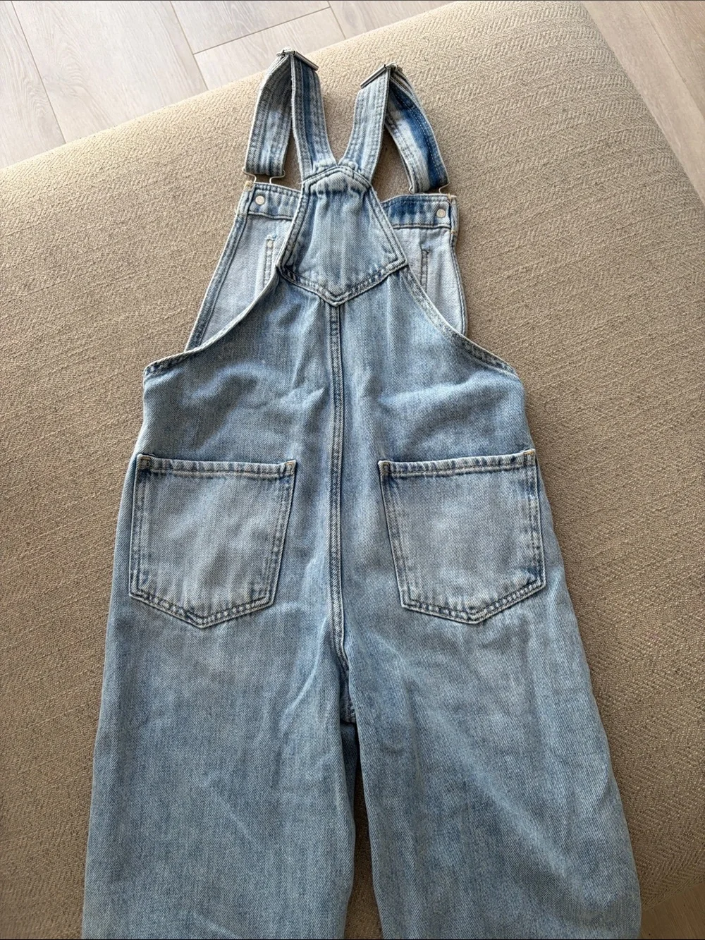 H&M Light Blue Denim Kids Overalls with Suspenders